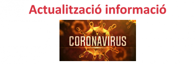 Actualització d’informació sobre el coronavirus